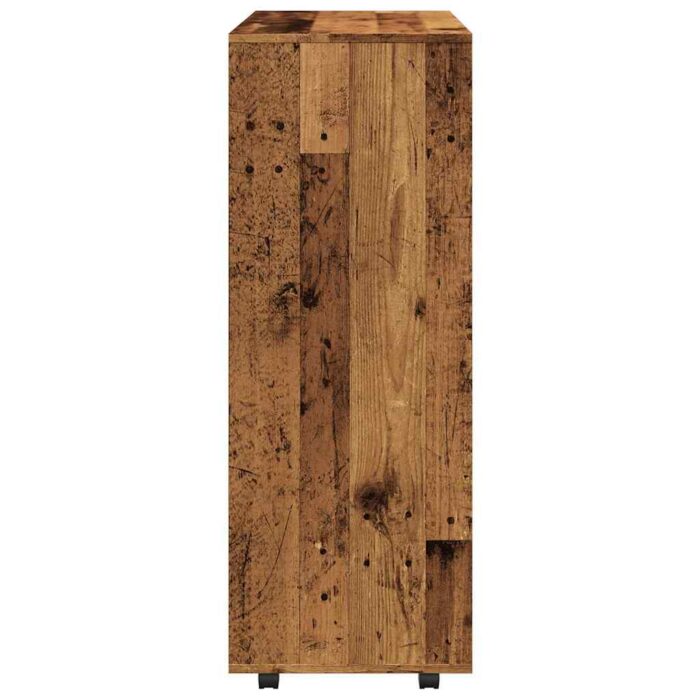 Garde-robe vieux bois 80x40x110 cm bois d'ingénierie – Image 4