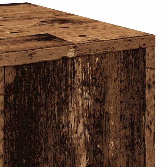 Tables d'appoint 3 pcs vieux bois bois d'ingénierie – Image 6
