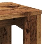 Tables gigognes 3 pcs vieux bois bois d'ingénierie – Image 6