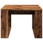Table d'appoint vieux bois 50x50x35 cm bois d'ingénierie – Image 2
