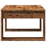 Table d'appoint vieux bois 50x50x35 cm bois d'ingénierie – Image 3