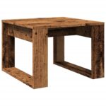 Table d'appoint vieux bois 50x50x35 cm bois d'ingénierie – Image 4