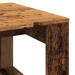 Table d'appoint vieux bois 50x50x35 cm bois d'ingénierie – Image 5