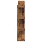 Bibliothèque vieux bois 86x25,5x140 cm bois d'ingénierie – Image 3
