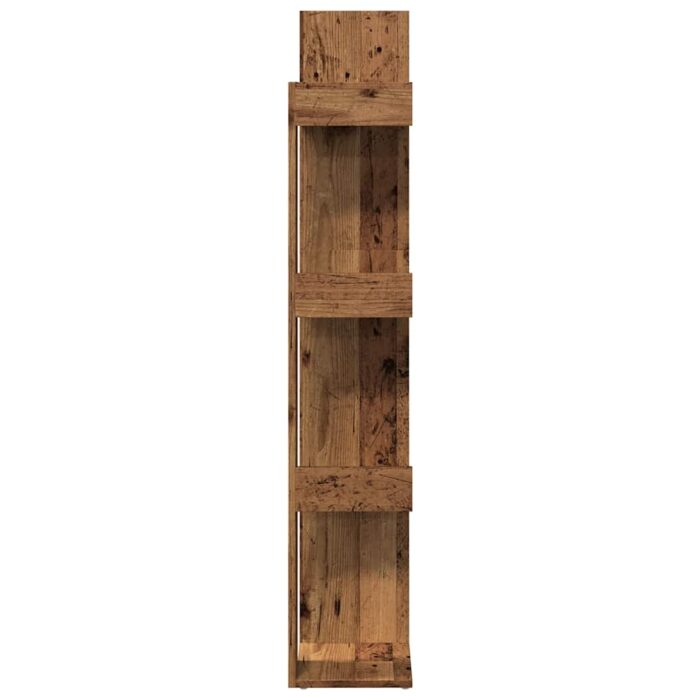 Bibliothèque vieux bois 86x25,5x140 cm bois d'ingénierie – Image 3
