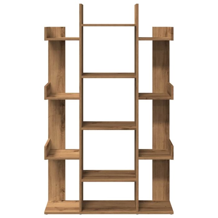 Bibliothèque chêne artisanal 86x25,5x140 cm bois d'ingénierie – Image 2