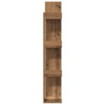 Bibliothèque chêne artisanal 86x25,5x140 cm bois d'ingénierie – Image 3