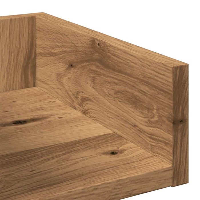 Bibliothèque chêne artisanal 86x25,5x140 cm bois d'ingénierie – Image 5