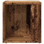 Table d'appoint vieux bois 33x33x34 cm bois d'ingénierie – Image 3