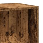 Table d'appoint vieux bois 33x33x34 cm bois d'ingénierie – Image 5