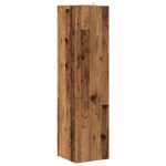 Armoire d'angle vieux bois 33x33x132 cm bois d'ingénierie – Image 3