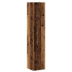 Armoire d'angle vieux bois 33x33x165 cm bois d'ingénierie – Image 4