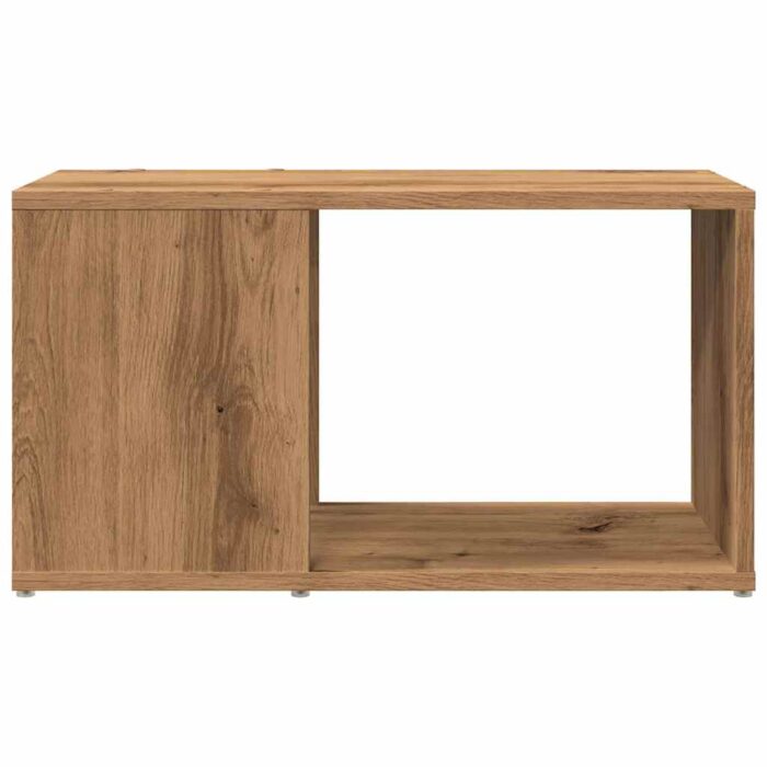 Meuble TV chêne artisanal 60x24x32 cm bois d'ingénierie – Image 3