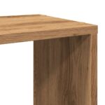 Meuble TV chêne artisanal 60x24x32 cm bois d'ingénierie – Image 6