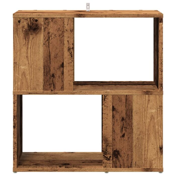 Bibliothèque vieux bois 60x24x63 cm bois d'ingénierie – Image 2