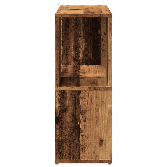 Bibliothèque vieux bois 60x24x63 cm bois d'ingénierie – Image 3