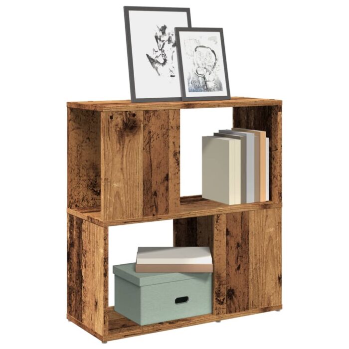 Bibliothèque vieux bois 60x24x63 cm bois d'ingénierie – Image 1