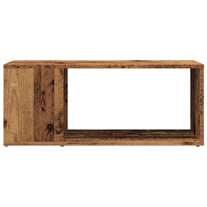 Meuble TV vieux bois 80x24x32cm bois d'ingénierie – Image 3