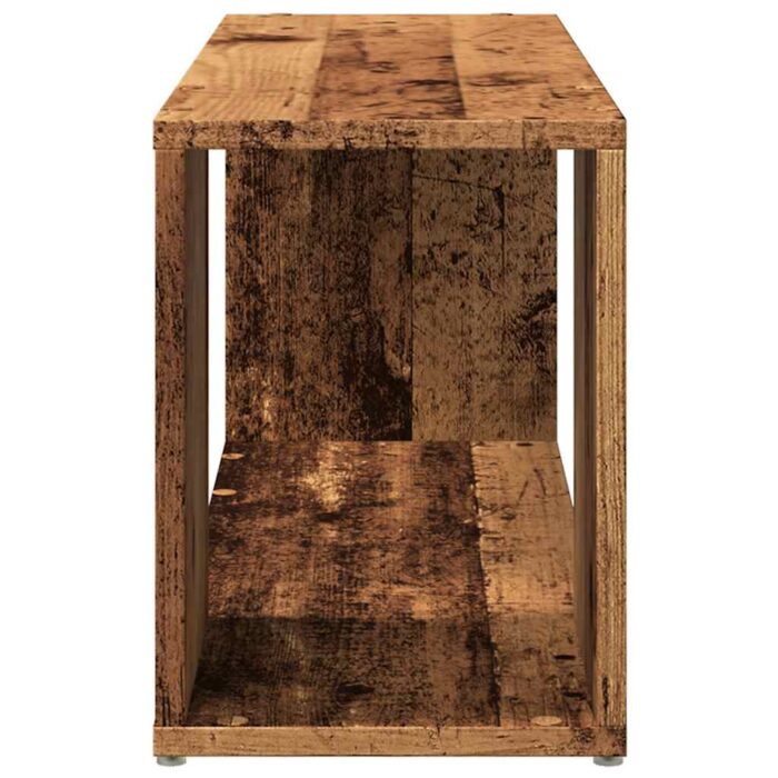 Meuble TV vieux bois 80x24x32cm bois d'ingénierie – Image 4