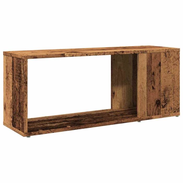 Meuble TV vieux bois 80x24x32cm bois d'ingénierie – Image 5