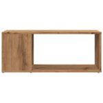 Meuble TV chêne artisanal 80x24x32 cm bois d'ingénierie – Image 3