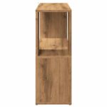 Bibliothèque/Séparateur de pièce chêne artisanal 80x24x63 cm – Image 3