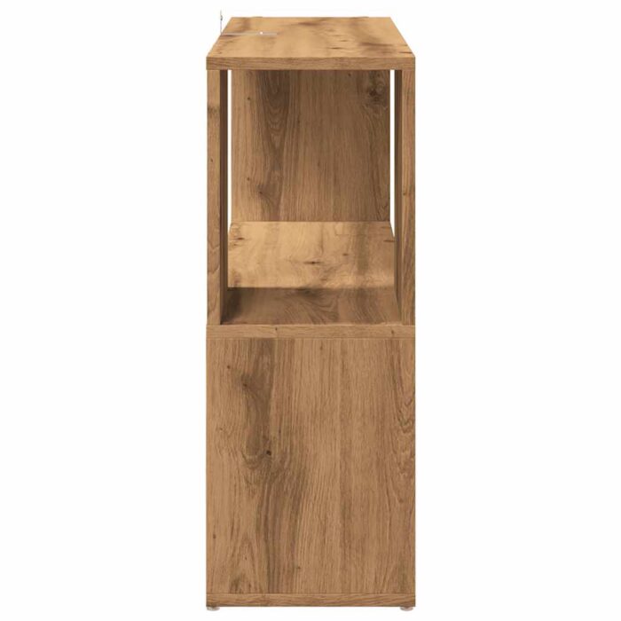 Bibliothèque/Séparateur de pièce chêne artisanal 80x24x63 cm – Image 3