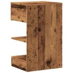Tables de chevet 2 pcs vieux bois 40x35x65 cm bois d’ingénierie – Image 4
