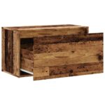 Banc d'entrée 80x40x45 cm vieux bois bois d'ingénierie – Image 5