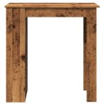 Table de bar avec étagère vieux bois bois d'ingénierie – Image 2