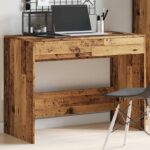 Bureau vieux bois 101x50x76,5 cm bois d'ingénierie – Image 2