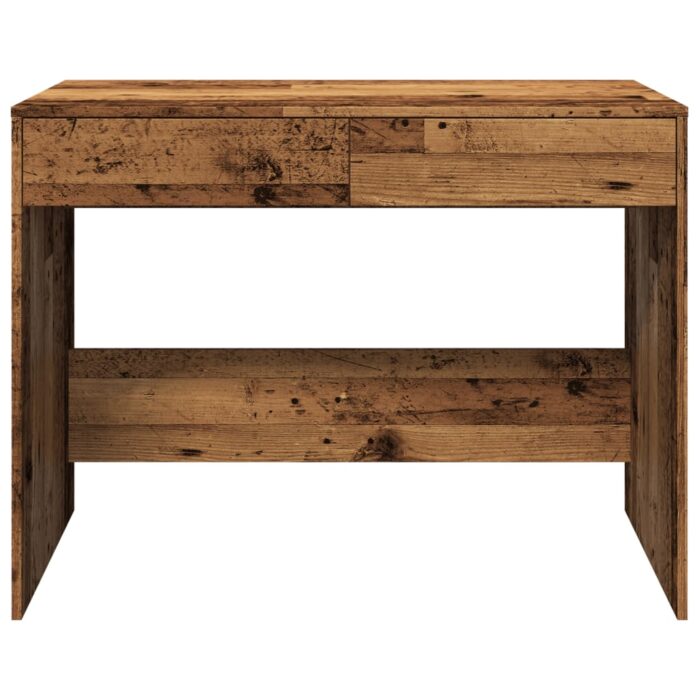 Bureau vieux bois 101x50x76,5 cm bois d'ingénierie – Image 3