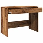 Bureau vieux bois 101x50x76,5 cm bois d'ingénierie – Image 6