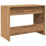 Bureau chêne artisanal 101x50x76,5 cm bois d'ingénierie – Image 5