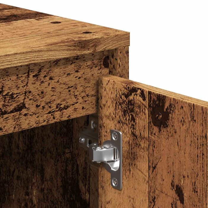 Meuble TV vieux bois 102x37,5x52,5 cm bois d'ingénierie – Image 6