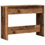 Table console vieux bois 100x35x76,5 cm bois d'ingénierie – Image 4