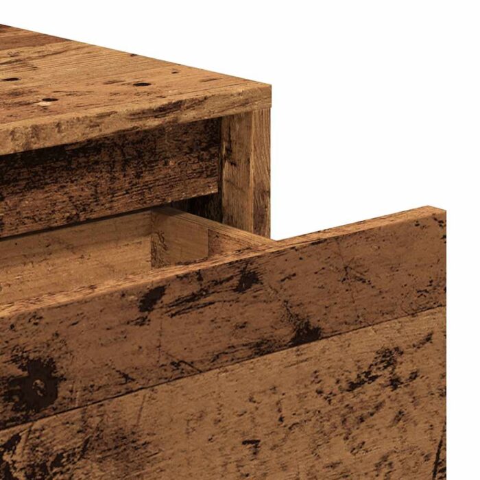 Table console vieux bois 100x35x76,5 cm bois d'ingénierie – Image 6