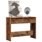 Table console vieux bois 100x35x76,5 cm bois d'ingénierie