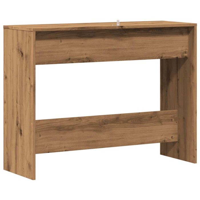 Table console chêne artisanal 100x35x76,5 cm bois d'ingénierie – Image 4