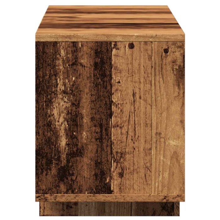 Meuble TV vieux bois 120x30x40,5 cm bois d'ingénierie – Image 4