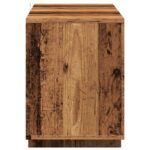Meuble TV vieux bois 130x35x50 cm bois d'ingénierie – Image 4