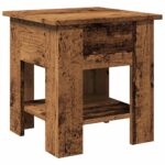 Table basse vieux bois 40x40x42 cm bois d'ingénierie – Image 4