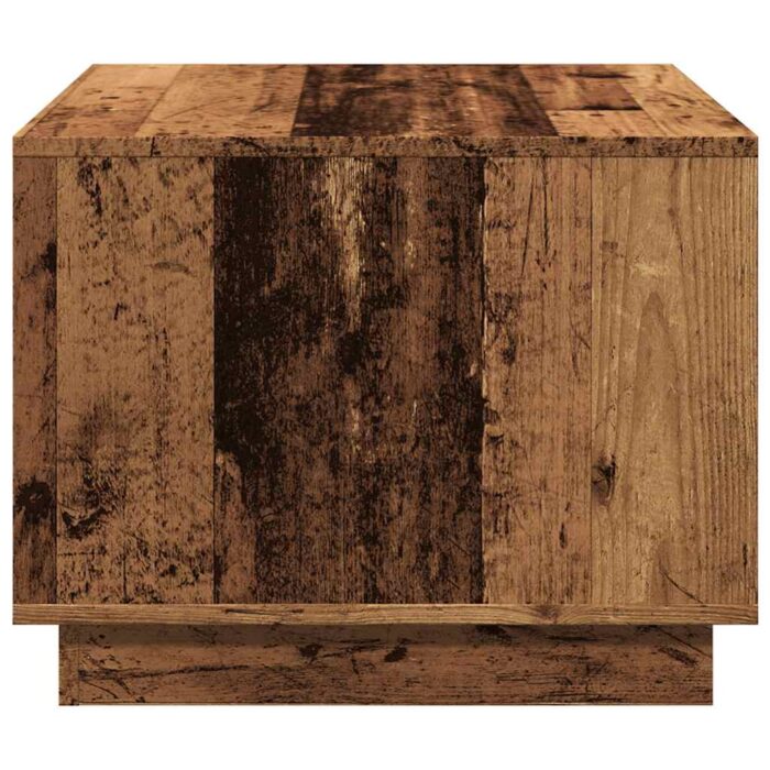 Table basse vieux bois 55x55x42 cm bois d'ingénierie – Image 3