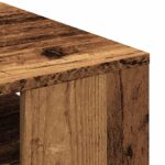 Table basse vieux bois 55x55x42 cm bois d'ingénierie – Image 5