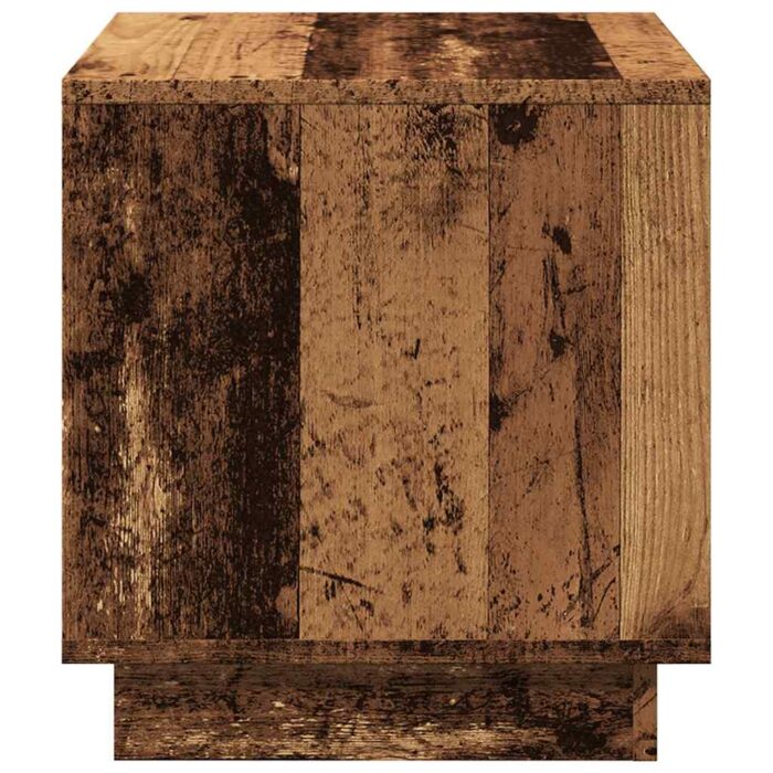 Table basse vieux bois 40x40x43 cm bois d'ingénierie – Image 3