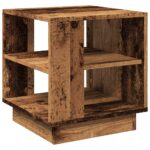 Table basse vieux bois 40x40x43 cm bois d'ingénierie – Image 4