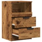Table de chevet vieux bois 40x36x65 cm bois d'ingénierie – Image 6