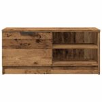 Meuble TV vieux bois 80x35x36,5 cm bois d'ingénierie – Image 2