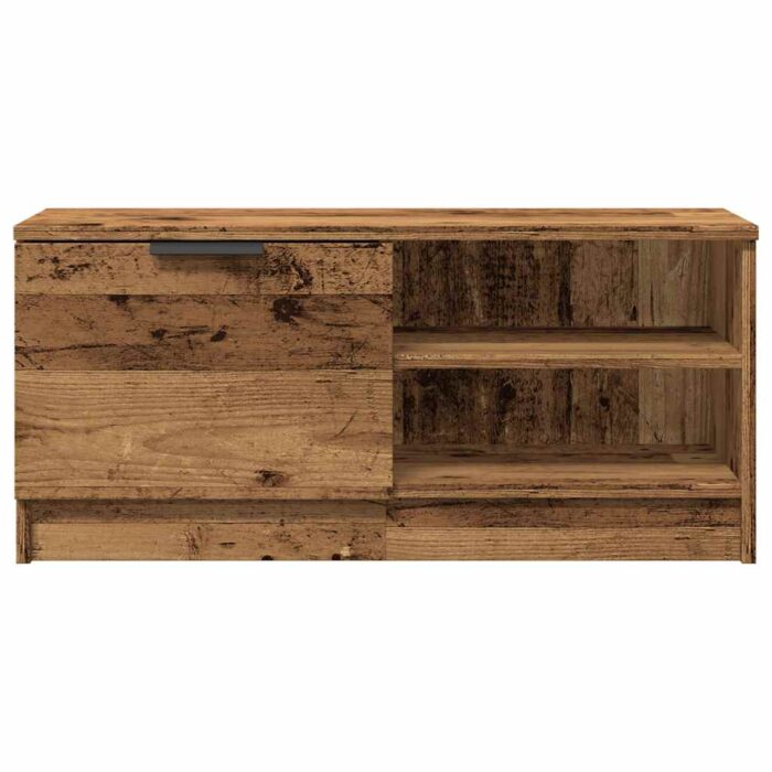 Meuble TV vieux bois 80x35x36,5 cm bois d'ingénierie – Image 2