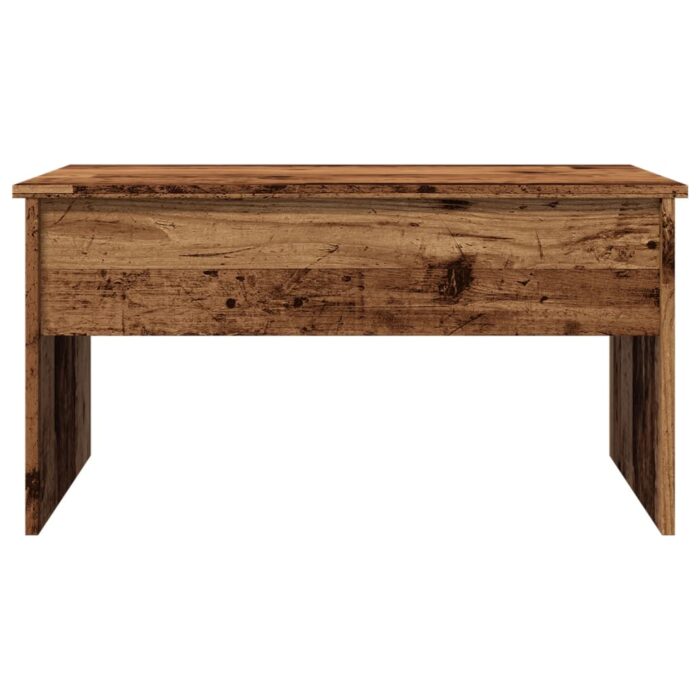 Table basse vieux bois 80x50,5x41,5 cm bois d'ingénierie – Image 3